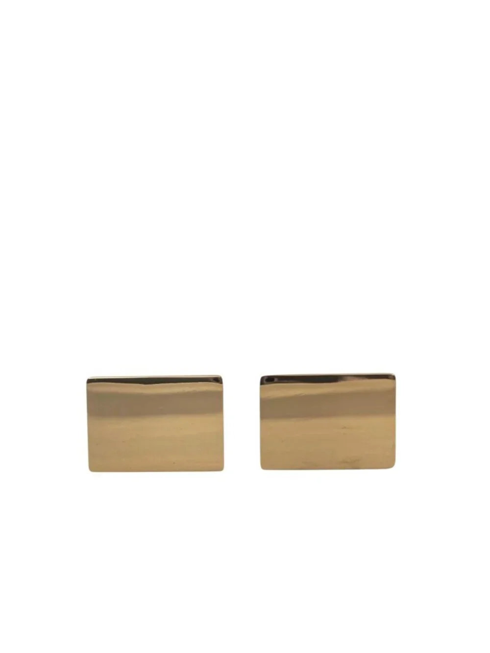 Tiffany & Co. 14K Yellow Gold Rectangle Cufflinks #24992